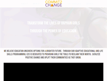 Tablet Screenshot of commit2change.org